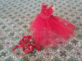 Vintage 8 " Tiny Betsy Mccall Doll 1950s Ballerina Dress Gown Ballet Smoke