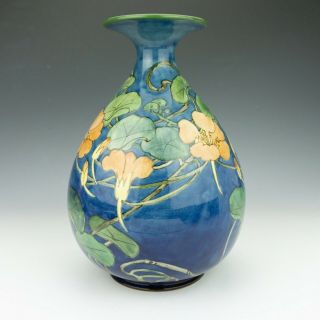 Antique Doulton Lambeth - Hand Painted Faience Vase - Art Nouveau 2