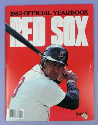 Boston Red Sox Official Yearbook 1983 - Vintage Stock