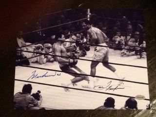 Muhammad Ali / Joe Frazier Signed 8x10 Photo With