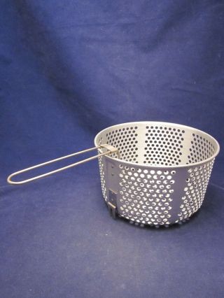 Sunbeam Deep Fryer Cooker Aluminum Basket With Handle Part Only Vintage Exc