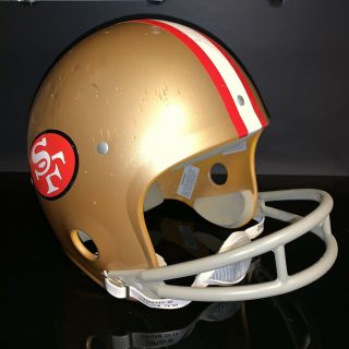 Vintage San Francisco 49ers Medium Full Size Nfl Football Helmet By Rawlings Usa