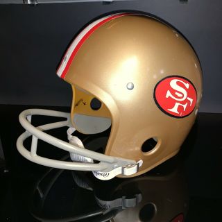 Vintage San Francisco 49ers Medium Full Size NFL Football Helmet by Rawlings USA 2