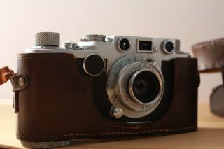 Antique Vintage Leica D.  R.  P.  Camera Nr 654290 Ernst Leitz Wetzlar Germany 3