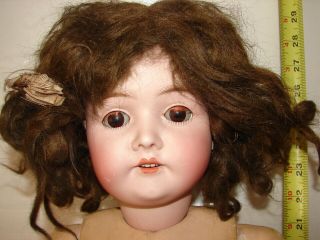 ANTIQUE VINTAGE DOLL 28 INCH COMPOSITION BODY BISQUE HEAD GERMANY QUEEN LOUISE 2