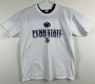 Vintage Penn State 2006 Fed Ex Orange Bowl Penn State White Shirt Size Large