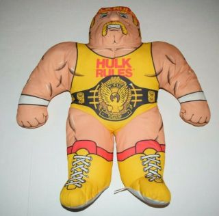 Vintage 1990 Tonka Wwf Hulk Hogan Wrestling Buddy Pillow Pal Plush Wwe