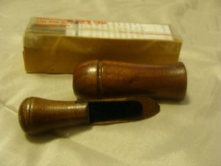 Vintage Charlie Bishop Perfect Tone Duck Call W/box & Papers