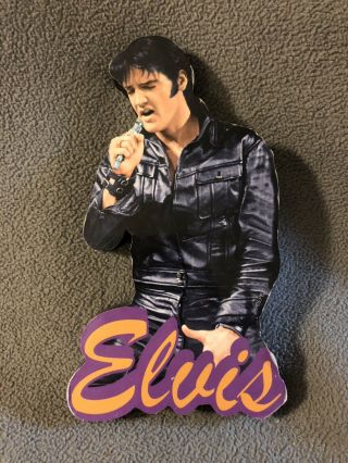 Elvis Presley Fridge Magnet Vtg 1990s The King Rock N Roll 3”x5”