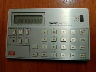 Casio Ml - 71 Vintage Calculator