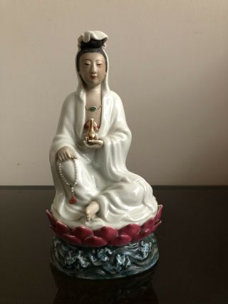 Fine Old Chinese Porcelain Figure Large Republic Period