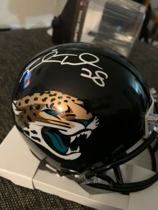 Fred Taylor Beckett Witnessed Signed Nfl Mini Helmet Jacksonville Jaguars
