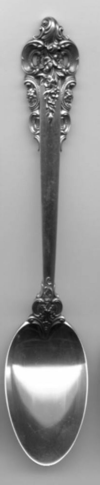 Grande Baroque Serving Spoon By Wallace Sterling Silver 8 - 3/4 Inch