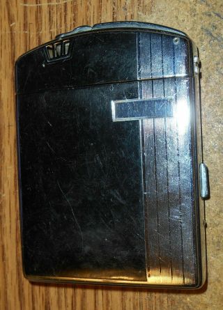 Vintage Ronson Twentycase Cigarette Case Lighter With Art Deco Design