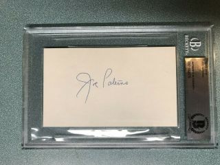 Joe Paterno Signed 3x5 Index Card Penn State Nittany Lions Joepa We Are Beckett