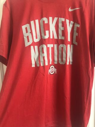 The Ohio State University Buckeyes Nike Dri - Fit T - Shirt Men’s Size Xl Red