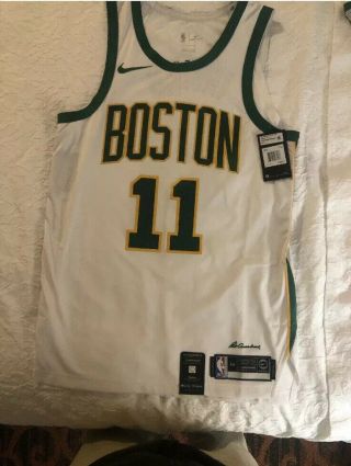 Nike Nba Boston Celtics Kyrie Irving Authentic Mens Game Jersey White Ah6202 101