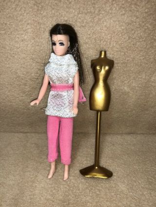 Vintage Topper Dawn Doll " Angie” Wearing Adorable Pant Suit