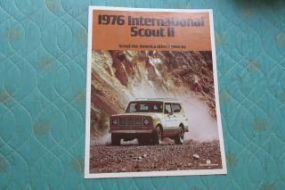 0904x 1976 International Harvester Scout Trucks Sales Brochure