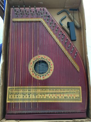 Oscar Schmidt Vintage Zither Harp