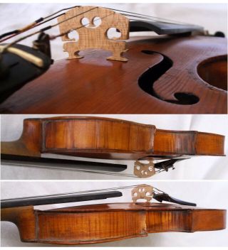 FINE OLD GERMAN 19th Cty HOPF VIOLIN RESTORATION ANTIQUE バイオリン master скрипка 4 3