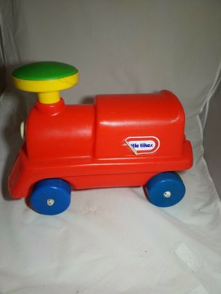 Vintage Little Tikes Chugga Choo Choo Ride Train Red Engine Only