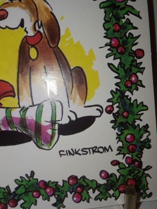 Vintage Finkstrom Dog Cat Pet Lovers Christmas Cards Set of 8 w/ Envelopes 2