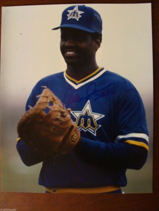Alvin Davis Signed 8x10 Seattle Mariners Color Photo - 1984 Al Rookie Of The Year
