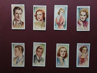 Film Stars A Issued 1934 By Players Set 50
