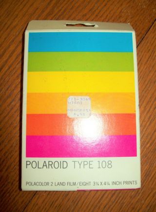 Polaroid Polacolor 2 Land Film 108 Vintage - 8 3.  25 " X 4.  25 " Prints