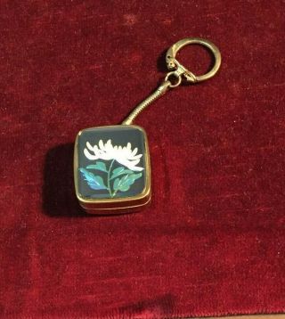 Vintage Sankyo Clover Miniature Music Box Key Chain