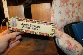 Vintage John Ruskin Best and Biggest Cigar Box 2