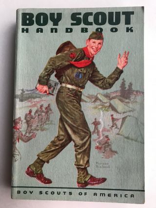 Vintage 1959 Boy Scout Handbook - Norman Rockwell Cover Art