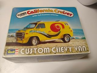 Vintage 1976 Revell Car Craft California Cruiser Custom Chevy Van Model Kit