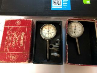 Set Of 2 Vintage Starrett Dial Indicators