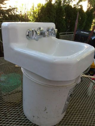 Antique Vintage KOHLER Bathroom Sink Cast Iron Porcelain 13 