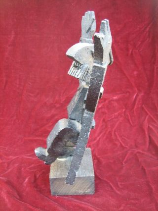 Vintage Frank Meisler Sculpture Dancing Chasidic Figure Jaffa Israel signed 150/ 2