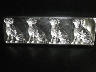 Professional,  Vintage Metal Chocolate Mold,  Mould,  Sitting Dogs.