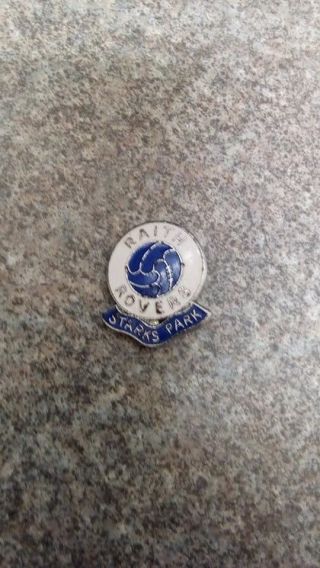 Raith Rovers - Vintage Gomm Ball Enamel Football Pin Badge “starks Park”