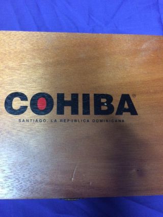 COHIBA WOODEN CIGAR BOX FROM THE DOMINICANA REPUBLICA 2