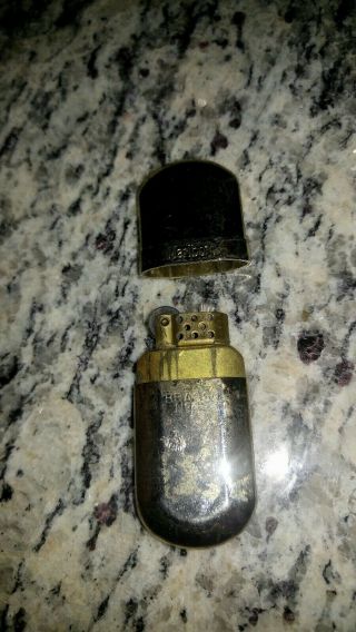 Vintage Marlboro Brass No 6 Gold Tone Lighter