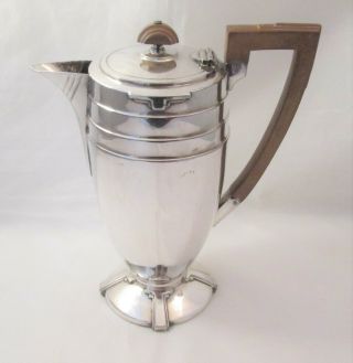 A Fine Art Deco Silver Plated Coffee Pot By Dixon And Sons C1930