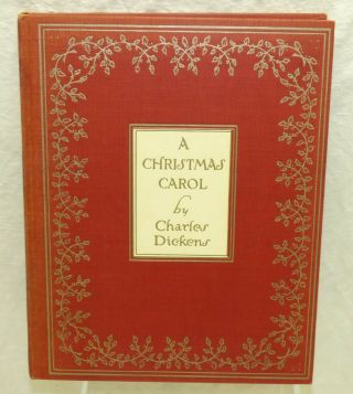Vtg 1938 A Christmas Carol In Prose Charles Dickens Illustrations Shinn Hc Book