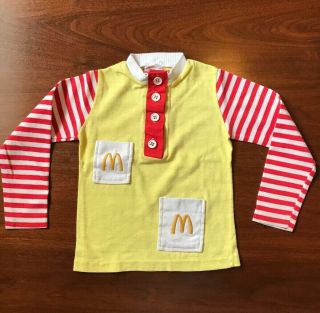 Vintage 1977 Mcdonald’s Mcdonaldland Baby Shirt Ronald Mcdonald Toddler