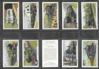 Gallaher 1937 Intriguing (railway) Full 48 Card Set  Trains Of The World