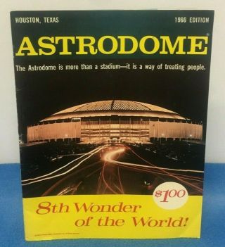 Vintage Astrodome Houston Texas Programme Program 1966 Sports Memorabilia