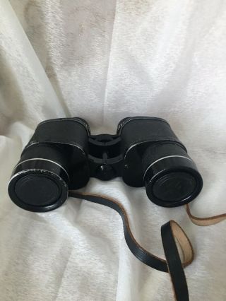 Vintage Binoculars With Leather Case 8x40 Field Of View 3