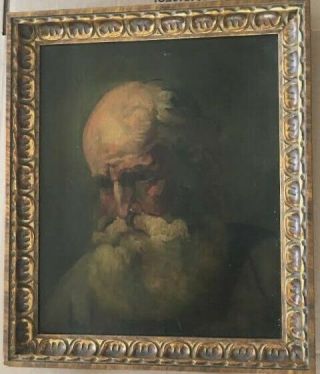 Fine Antique Italian Painting::st Peter::handsome Frame::old Master
