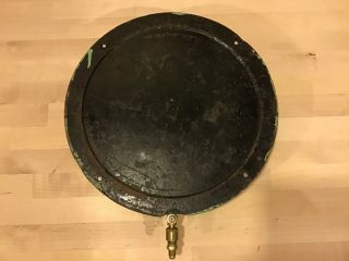 Antique Vintage Steam Pressure Gauge,  Crosby Mfg.  12” Diameter Brass Steampunk 3