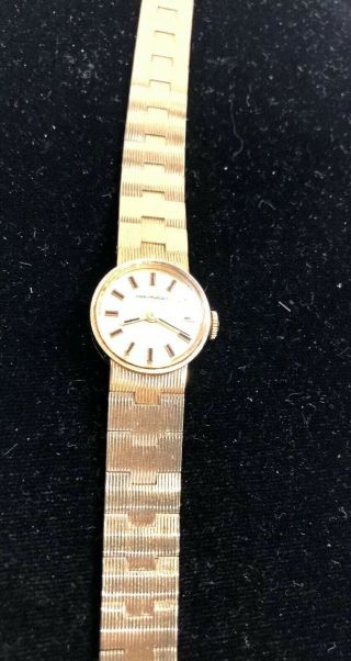 Vintage Girard Perregaux Swiss 14K Gold Filled Bezel Ladies Watch Wind 2